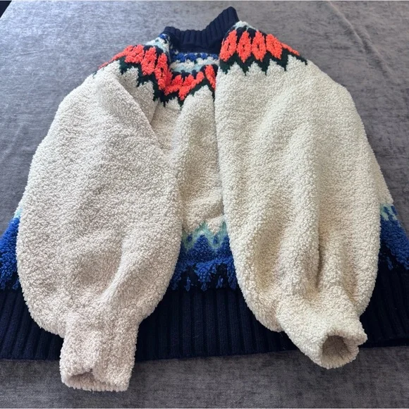 Anthropologie Pilcro Selene Fleece Tunic Pullover | size 1X - Picture 4 of 7